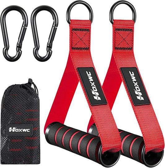Cable Handles Gym Equipment, Heavy Duty Resistance Band Handles, Replacement Exercise Handles for Cable Machine, Pulley System, Strength Trainer, Pull Down Workout, Home Gym Cable Attachments