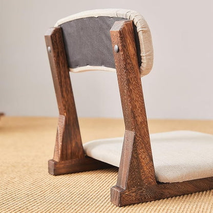 Meditation Chair with Back Support,Japanese Floor Chair,Back Jack for The Floor,Floor Seating,Tatami Floor Seats
