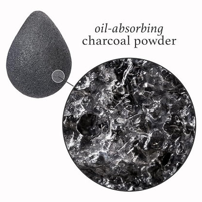 Julep Beauty Konjac Charcoal Sponge + Vitamin E Hydrating Cleansing Oil - For Gentle Exfoliating and Calm Skin - Makeup Remover