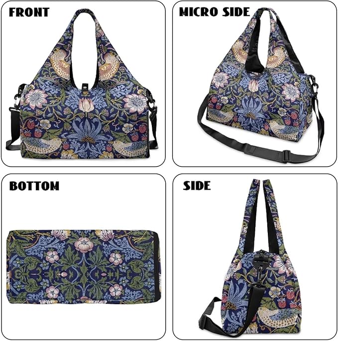 Yoga Mat Bag for Women Men Large Carryall Tote with Adjustable Shoulder Strap for Gym Yoga Travel Pilates Office