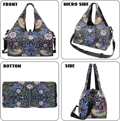 Yoga Mat Bag for Women Men Large Carryall Tote with Adjustable Shoulder Strap for Gym Yoga Travel Pilates Office