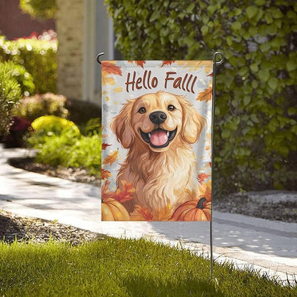 Dog Garden Flag 12x18 In Double Sided Yard Flags Lawn Sign Decor No Flagstand