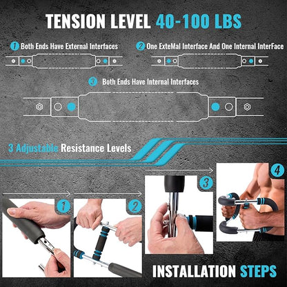 Twister Arm Trainer,Adjustable Chest Arm Workout Equipment,Chest Exerciser for Men,Arm Trainer for Men,Chest Clip Muscle Trainer,Portable Arm Exercise Equipment,Upper Body Workout Equipment