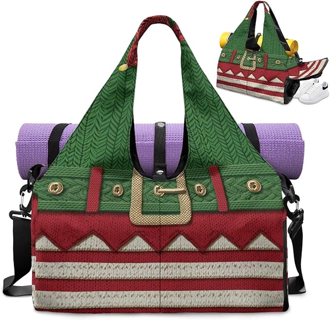 Yoga Mat Bag for Women Men Large Carryall Tote with Adjustable Shoulder Strap for Gym Yoga Travel Pilates Office