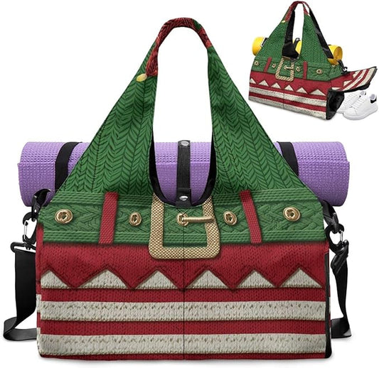 Yoga Mat Bag for Women Men Large Carryall Tote with Adjustable Shoulder Strap for Gym Yoga Travel Pilates Office