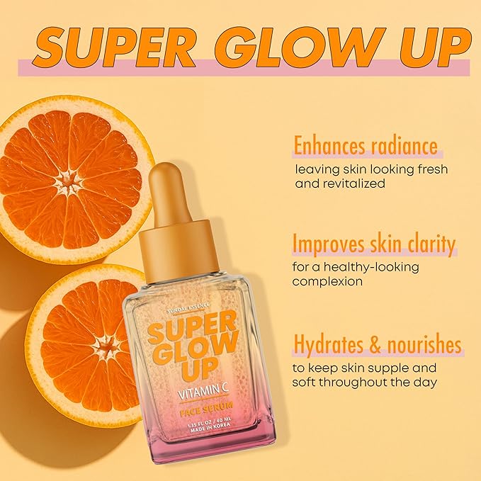 Vitamin C Face Serum – Dermatologist-Tested, Anti-Aging, Brightens & Evens Skin Tone – Hydrating & Revitalizing Korean Skin Care – Vegan, Paraben-Free, Clean Beauty – 1.35 Fl. Oz