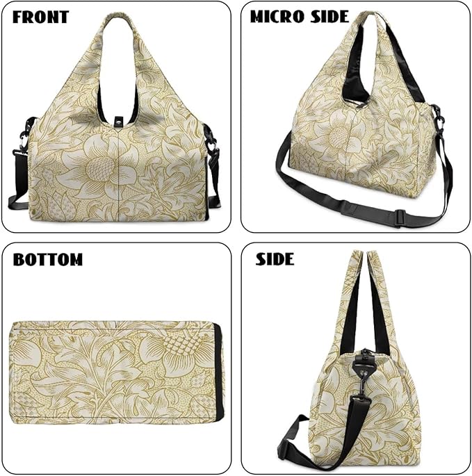 Yoga Mat Bag for Women Men Large Carryall Tote with Adjustable Shoulder Strap for Gym Yoga Travel Pilates Office