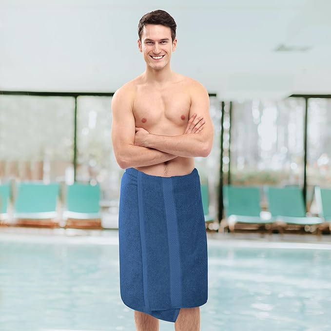 Utopia Towels 6 Pack Medium Bath Towel Set, 24 by 48 Inches, 500 GSM 100% Ring Spun Cotton, Lightweight and Highly Absorbent Quick Drying Premium Towels for Hotel, Spa and Bathroom, Navy