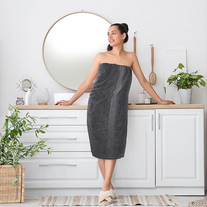 Utopia Towels Luxurious Jumbo Bath Sheet 2 Piece, 600 GSM, 35 by 70 Inches, 100% Ring Spun Cotton, Highly Absorbent and Quick Dry Extra Large Bath Towel, Super Soft Towel, Grey