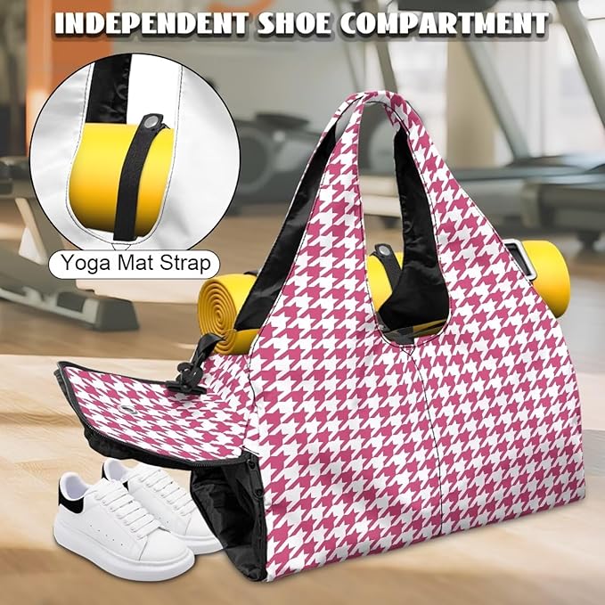Yoga Mat Bag for Women Men Large Carryall Tote with Adjustable Shoulder Strap for Gym Yoga Travel Pilates Office