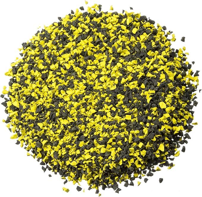 Fast Patch Poured-in-Place Surfacing Repair Kit Fix Rubber Playground (Yellow/Black, Small)