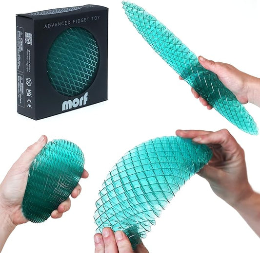 Morf Fidget Worm Toy - Flexible 3D Sensory Toy for Kids, Teens, and Adults – Stretchy, Quiet, Stress and Anxiety Relief, Focus - for Tactile Play, School, Work Gifts, Great for Classroom and Office