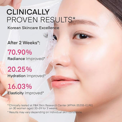 TEREZ & HONOR Collagen Night Wrapping Peel Off Mask: Korean Face Mask for Elasticity, Hydrating & Glow - 100Dalton Smallest Molecular Collagen for Glass Skin - Dermatologist Tested 3.4 FL OZ