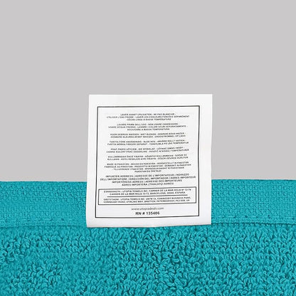 Utopia Towels 6 Pack Medium Bath Towel Set, 24 by 48 Inches, 500 GSM 100% Ring Spun Cotton, Lightweight and Highly Absorbent Quick Drying Premium Towels for Hotel, Spa and Bathroom, Turquoise