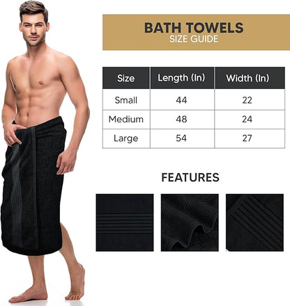 Utopia Towels 4 Pack Bath Towels Set, 27 by 54 Inches, 100% Ring Spun Cotton, Quick Dry, Highly Absorbent, Soft Feel Towels, Perfect for Daily Use, Black
