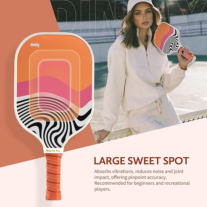 Pickleball Paddles Set of 2/4- USAPA Approved Graphite/Fiberglass Pickleball Racket, 2 Pickleball Rackets, 4 Balls and 1 Portable Carry Bag, Aesthetic Pickle Ball Set for Men Women Beginners