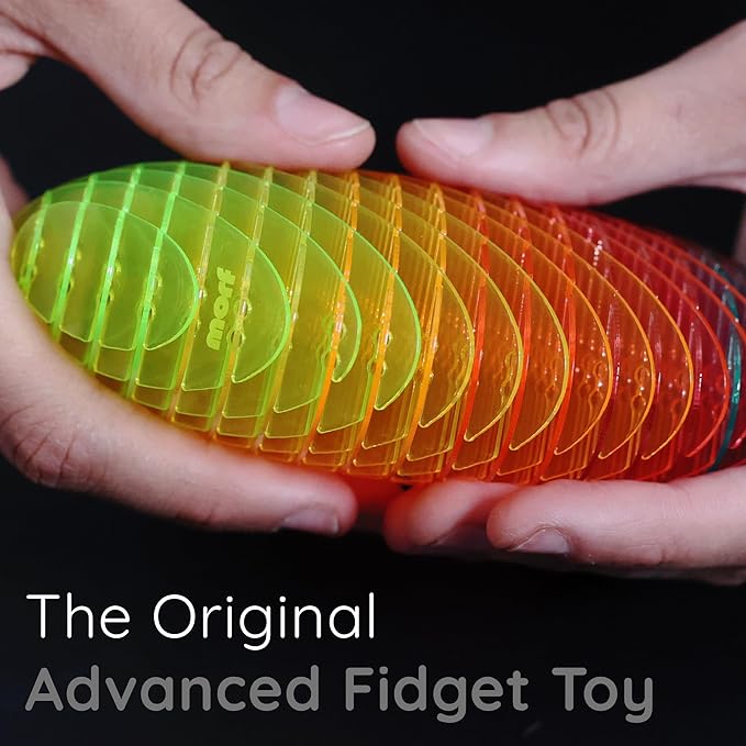 Morf Fidget Worm Toy - Flexible 3D Sensory Toy for Kids, Teens, and Adults – Stretchy, Quiet, Stress and Anxiety Relief, Focus - for Tactile Play, School, Work Gifts, Great for Classroom and Office