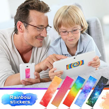 36 Pcs Anxiety Sensory Stickers Mental Health Stickers Fidget Textured Strips Toys Adhesive Tactile Calm Relief Items for Adults Desk School Counselor Classroom(Mixed Style)
