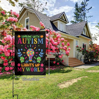 Autism Awareness Garden Flag 12 X 18 Inch Home Indoor & Outdoor Vertical Double-Sided Flags Yard House Farmhouse Sign For Home Garden Decoration