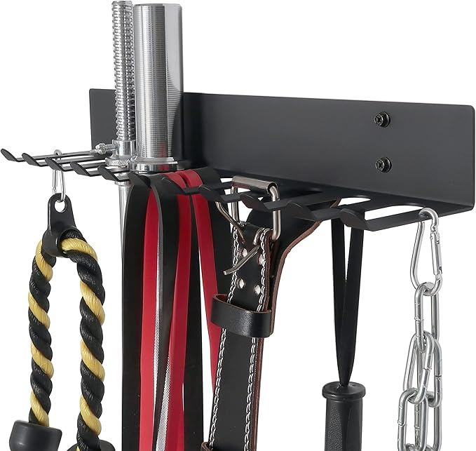 Home Gym Storage Rack, Extra Long 23‘Barbell Rack Weight Room Organizer 11 Prong Gym Equipment Storage Rack for Gym Accessories Like Fitness Bands,Resistance Bands,Straps,Foam Rollers,Barbell