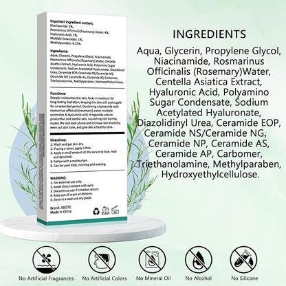 Travel Skincare 5% Niacinamide Serum with 4% Rosemary Extracts - Deep Hydration, Soothes Skin, Enhances Elasticity (3Pack 0.507 fl.oz | 15ml)