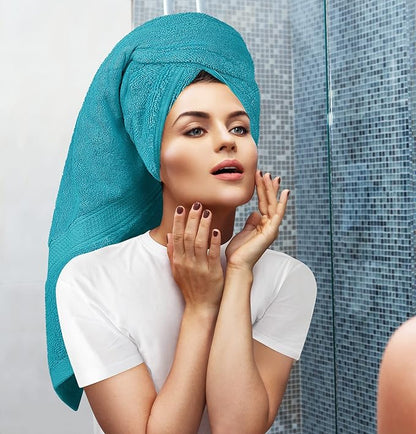 Utopia Towels 8 Piece Premium Towel Set, 2 Bath, 2 Hand, and 4 Wash Cloths, 600 GSM 100% Ring Spun Cotton, Highly Absorbent Towels for Bathroom, Gym, Hotel, and Spa, Teal