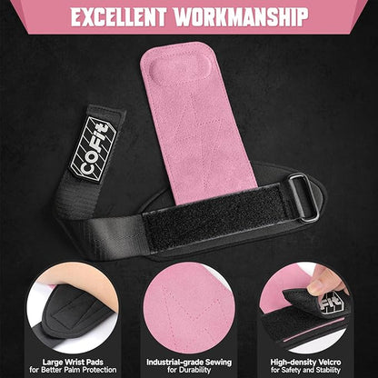COFIT Wrist Straps for Weightlifting, Workout Wrist Wraps with Dual-Layer Oxford Leather, Enhanced Grip for Optimal Hand and Wrist Protection, Gym Lifting Straps for Deadlift and Powerlifting