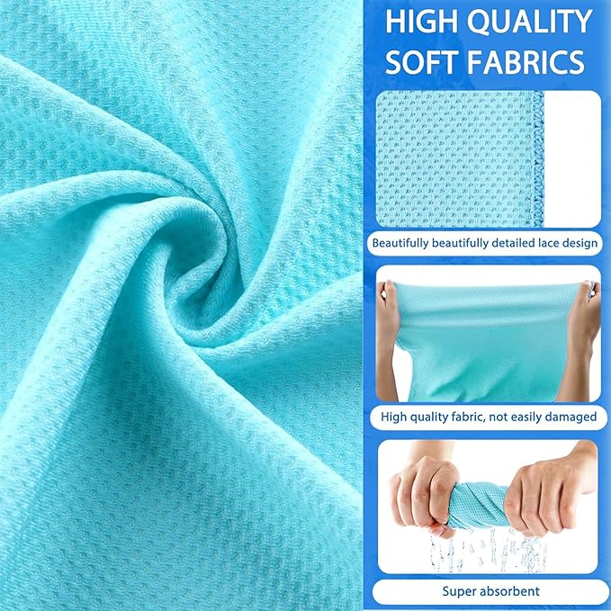 4 Pack Microfiber Gym Towels Set for Sports Fitness, Yoga, Workout, Exercise, Tennis, Super Soft and Quick-Drying Towels for Men Women (40inch X 12inch)