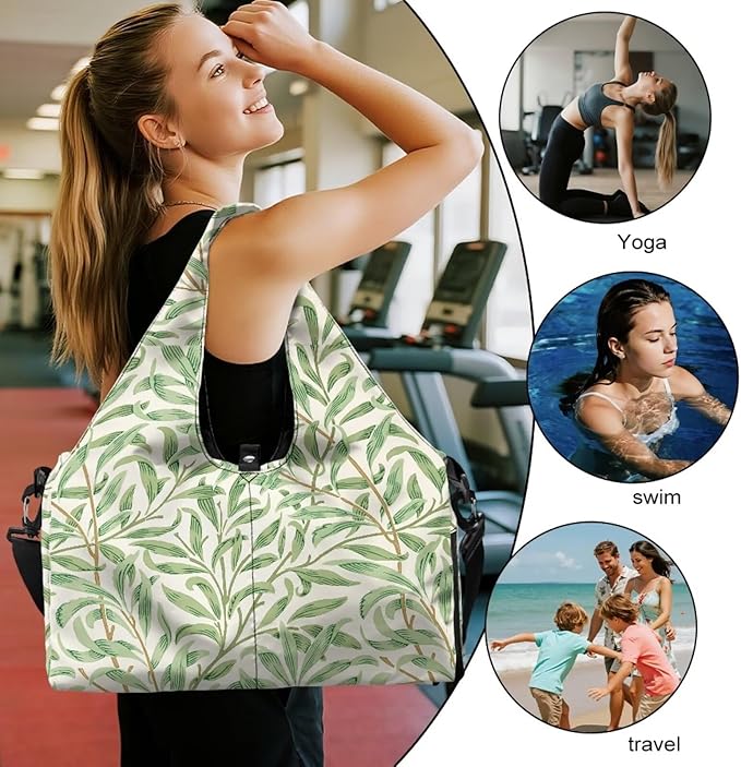 Yoga Mat Bag for Women Men Large Carryall Tote with Adjustable Shoulder Strap for Gym Yoga Travel Pilates Office