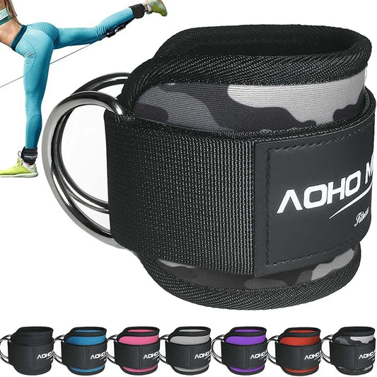 Ankle Strap for Cable Machine Attachments, Gym Accessories for Women and Men, Neoprene Ankle Cuffs for glute Kickback, Leg Workouts ande Booty Hip Abductors Exercise