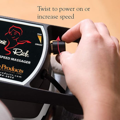 Core Products Jeanie Rub Variable Speed Massager, Deep Tissue Massage, Orbital Action for Back & Body - Professional Package