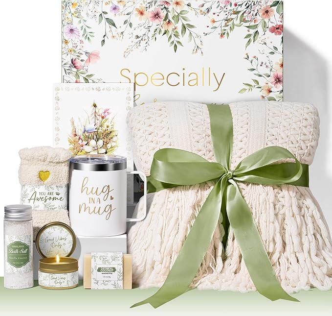 Self Care Gifts for Women Get Well Soon Gifts, Birthday Gifts for Women Care Package, Sympathy Gift Baskets Spa Gifts Thinking of You Mothers Day Inspirational Gifts for Mom Her Wife Friend Grandma
