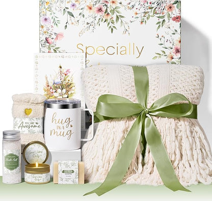 Self Care Gifts for Women Get Well Soon Gifts, Birthday Gifts for Women Care Package, Sympathy Gift Baskets Spa Gifts Thinking of You Mothers Day Inspirational Gifts for Mom Her Wife Friend Grandma