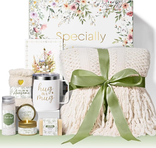 Self Care Gifts for Women Get Well Soon Gifts, Birthday Gifts for Women Care Package, Sympathy Gift Baskets Spa Gifts Thinking of You Mothers Day Inspirational Gifts for Mom Her Wife Friend Grandma