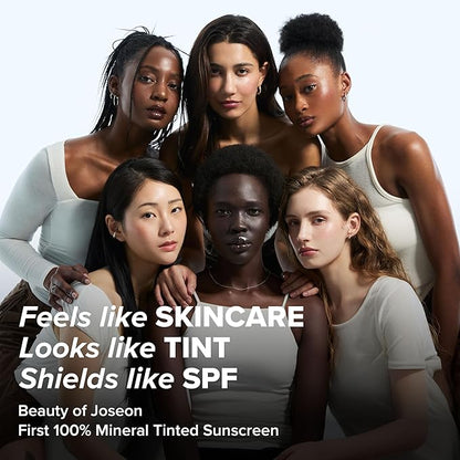 Beauty of Joseon Daily Tinted Fluid Sunscreen 12 Shades for Face Moisturizing Broad Spectrum SPF 40 Korean Skincare 50ml, 1.69 fl.oz #LP100