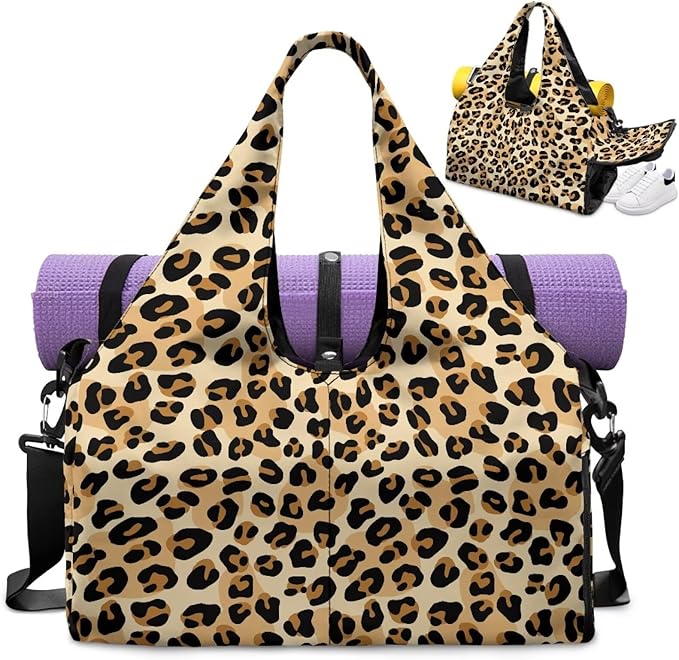 Yoga Mat Bag for Women Men Large Carryall Tote with Adjustable Shoulder Strap for Gym Yoga Travel Pilates Office