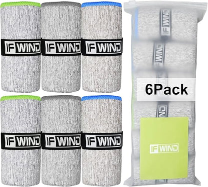 6 Pack Microfiber Gym Towels for Working Out，Fast Drying Workout Accessories Sweat for Gym Gear for Men & Women,Sports Exercise Fitness Gear Tennis Towels for Body Hot Yoga