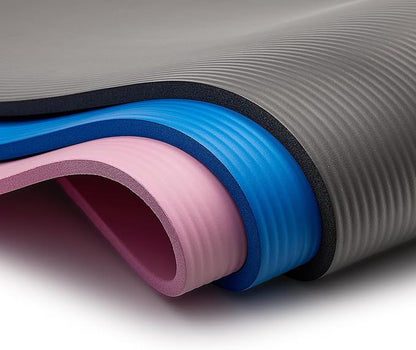 Sunny Health & Fitness Non-Slip Yoga Mat – Durable, Anti-Tear, Lightweight, Cushioned Support for Yoga, Pilates, Stretching Exercises, Meditation and Floor Workouts | Multiple Sizes & Colors