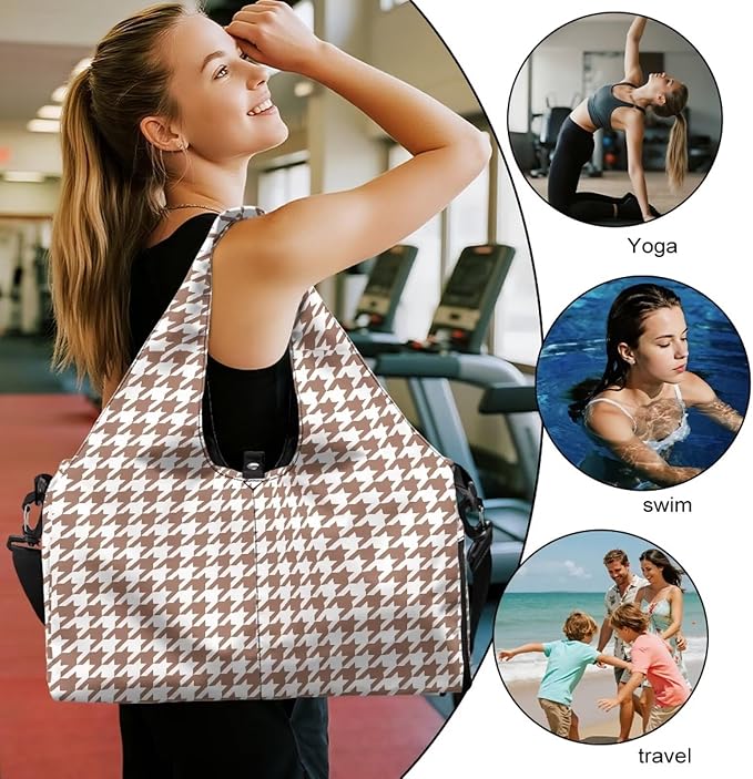 Yoga Mat Bag for Women Men Large Carryall Tote with Adjustable Shoulder Strap for Gym Yoga Travel Pilates Office