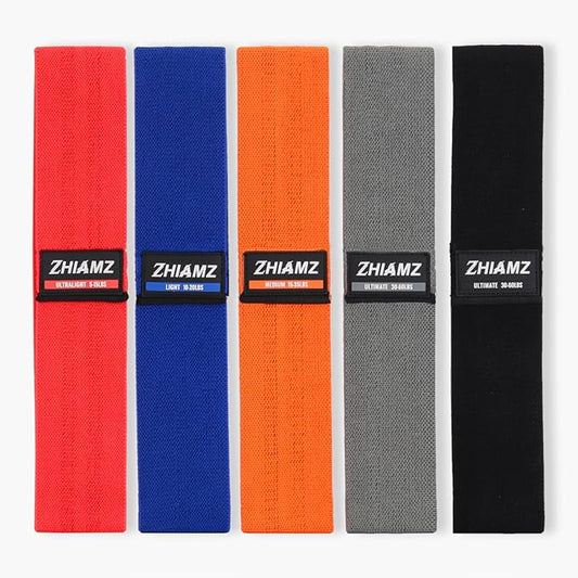 Resistance Bands, Exercise Workout Bands for Legs and Butt, Fabric 6 Set of Stretch Bands for Women and Men, Exercise Loop Bands Yoga, Pilates, Rehab