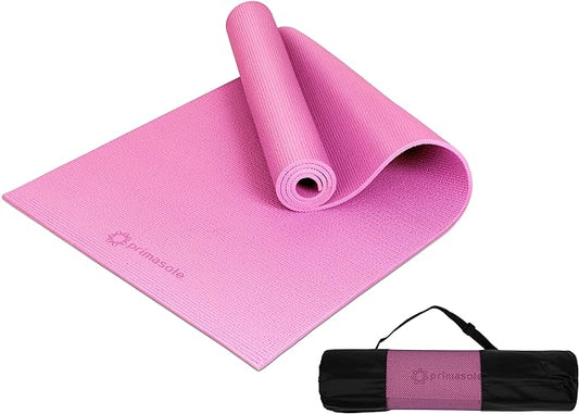 Yoga Mat with Carry Strap for Yoga Pilates Fitness and Floor Workout at Home and Gym Non-slip 9 colors