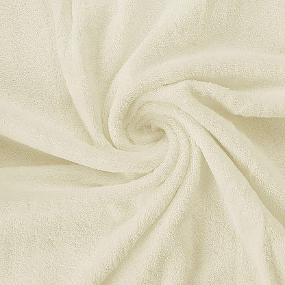 Utopia Towels 8 Piece Premium Towel Set, 2 Bath, 2 Hand, and 4 Wash Cloths, 600 GSM 100% Ring Spun Cotton, Highly Absorbent Towels for Bathroom, Gym, Hotel, and Spa, Ivory