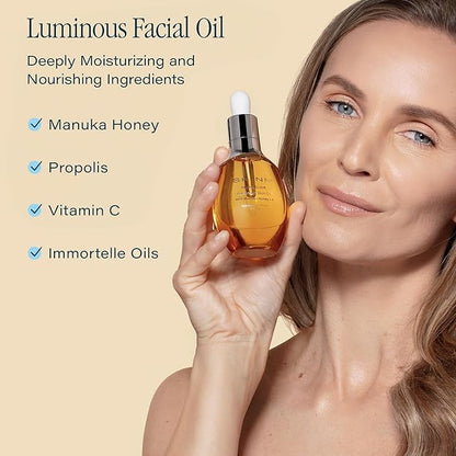 SKINN Luminous Facial Oil & Day & Night Hydrating Face Wash Skincare Bundle