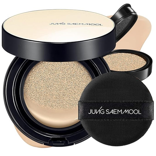 [JUNGSAEMMOOL OFFICIAL] Essential Skin Nuder Cushion (04 N Light) | Refill Included | Natural Finish | SPF50 Broad Spectrum | Makeup Artist Brand