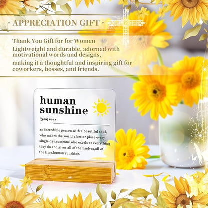 12PCS Thank You Gifts for Women, Sunshine Appreciation Gifts for Coworkers, Sunshine Box Employee Appreciation Baskets, Thanks You Baskets for Women Friends Teacher, Mentor, Families, Friends, Leaders