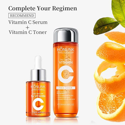 Premium 5X Vitamin C Korea Serum for Face 30ML,Hydrating Faical Essence,Hyaluronic Acid, Centella For Dull Facial Skin,Uneven Tone,Fine Lines,Pores (1 Serum)