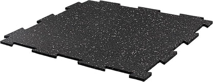 Playsafer Genaflex Lite Rubber 8mm Interlocking Tiles for Gym Flooring, Exercise Equipment, Exercise Areas - 20" X 20"