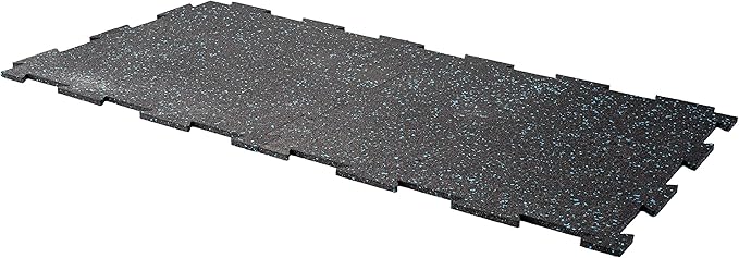 Playsafer Genaflex Lite Rubber 8mm Interlocking Tiles for Gym Flooring, Exercise Equipment, Exercise Areas - 20" X 20"