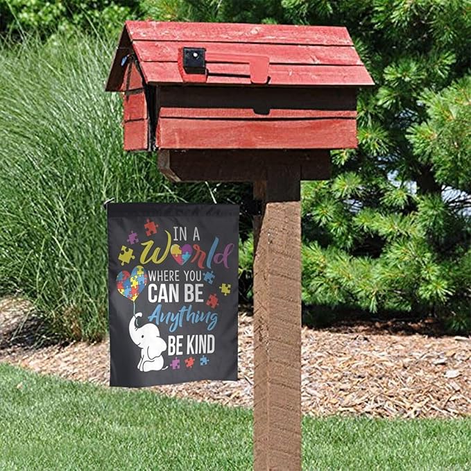 Autism Awareness Garden Flag 12 X 18 Inch Home Indoor & Outdoor Vertical Double-Sided Flags Yard House Farmhouse Sign For Home Garden Decoration