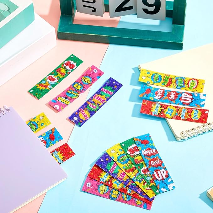 36 Pcs Anxiety Sensory Stickers Mental Health Stickers Fidget Textured Strips Toys Adhesive Tactile Calm Relief Items for Adults Desk School Counselor Classroom(Hero Style)